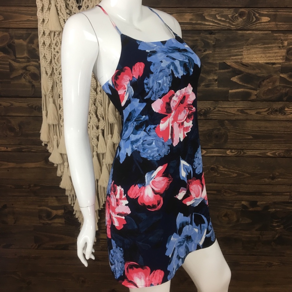 1.‎ State | Floral Dress Racerback Mini Dress - Picture 3 of 7